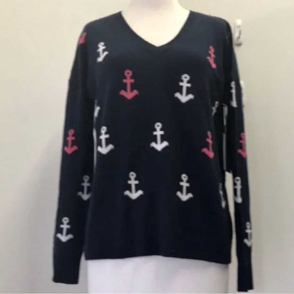 Cynthia Rowley Cashmere Nautical Sweater